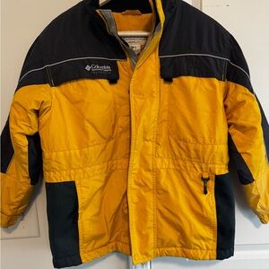 Columbia Men's Bold Yellow and Black Ski Jacket